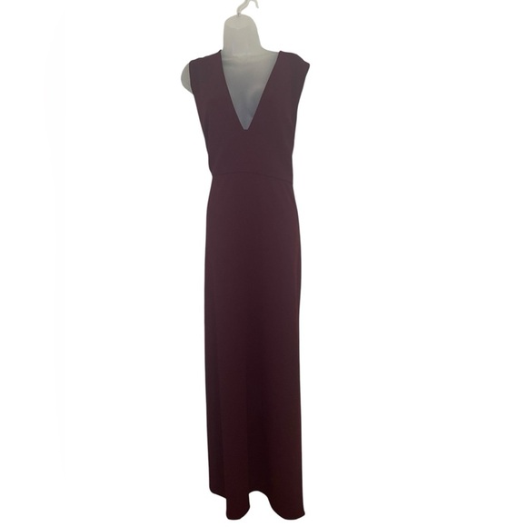 Sachin & Babi Loretta Gown Deep Wine Size 14 NWT | Sleeveless Formal Evening Dre - Picture 5 of 8